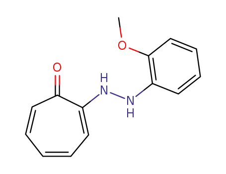 Molecular Structure of 53526-99-1 (2-<2-(2-methoxyphenyl)hydrazino>tropone)