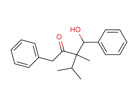 Molecular Structure of 97234-51-0 (3-(Hydroxyphenylmethyl)-3,4-dimethyl-1-phenylpentan-2-one)