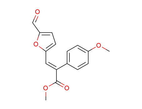 E-methyl-3-(5-formyl-2-furyl)-(2-p-methoxyphenyl) acrylate