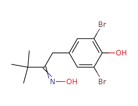 1-(3,5-dibromo-4-hydroxyphenyl)-3,3-dimethylbutan-2-one oxime