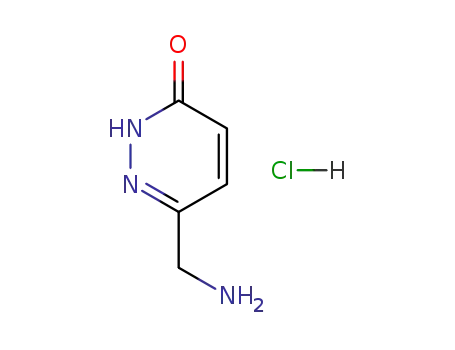 Molecular Structure of 90175-93-2 (3(2H)-Pyridazinone, 6-(aminomethyl)-, monohydrochloride)