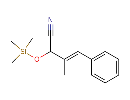 (E)-3-Methyl-4-phenyl-2-trimethylsilanyloxy-but-3-enenitrile