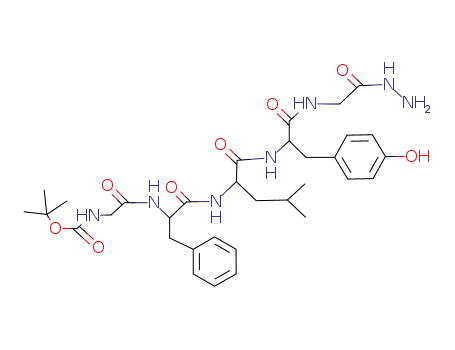Boc-Gly-Phe-Leu-Tyr-Gly-N<sub>2</sub>H<sub>3</sub>