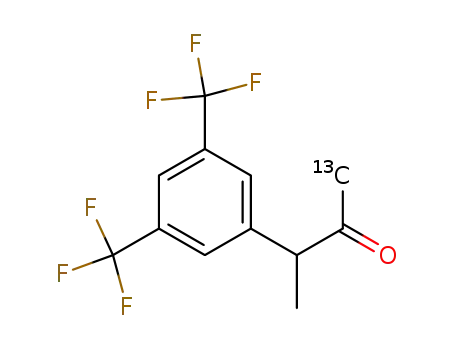 3-<3,5-bis(trifluoromethyl)phenyl>(1-<sup>13</sup>C)butan-2-one