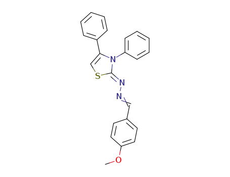 2-(p-methoxyphenylmethylenehydrazono)-3,4-diphenyl 4-thiazoline