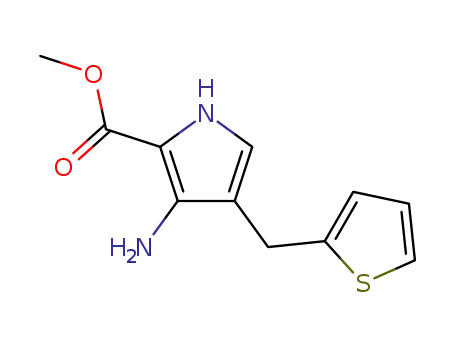 3-Amino-4-thiophen-2-ylmethyl-1H-pyrrole-2-carboxylic acid methyl ester