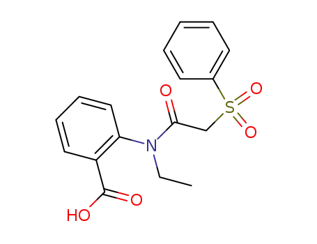 2-[(2-Benzenesulfonyl-acetyl)-ethyl-amino]-benzoic acid