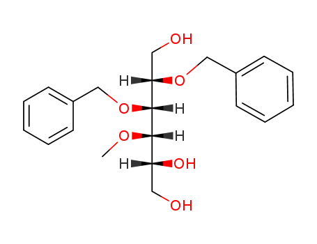 Molecular Structure of 97818-05-8 (2,3-di-O-benzyl-4-O-methyl-D-galactitol)