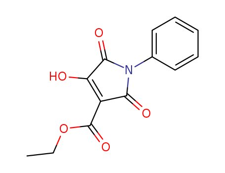 1H-Pyrrole-3-carboxylic acid, 2,5-dihydro-4-hydroxy-2,5-dioxo-1-phenyl-, ethyl ester
