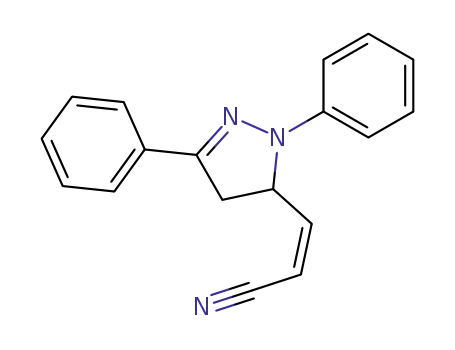 2-Propenenitrile, 3-(4,5-dihydro-1,3-diphenyl-1H-pyrazol-5-yl)-, (Z)-