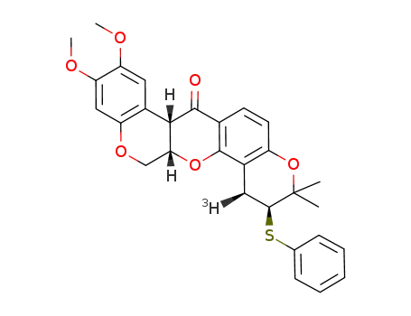 (6aS,12aS,4'S,5'S)-5'-phenylthio-4',5'-dihydro-<4'-3H>deguelin