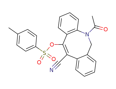 5-acetyl-12-(p-tosyloxy)-11-cyano-5,6-dihydrodibenz<b,f>azocine
