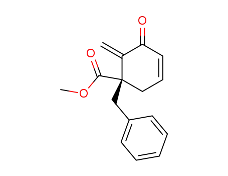 3-Cyclohexene-1-carboxylic acid, 6-methylene-5-oxo-1-(phenylmethyl)-,
methyl ester, (S)-
