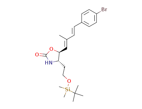 (4S,5S)-5-[(1E,3E)-4-(4-Bromo-phenyl)-2-methyl-buta-1,3-dienyl]-4-[2-(tert-butyl-dimethyl-silanyloxy)-ethyl]-oxazolidin-2-one