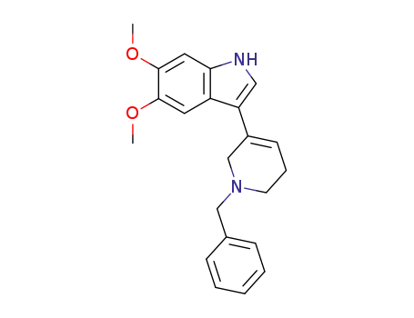 5,6-dimethoxy-3-(1-benzyl-1,2,5,6-tetrahydropyridin-3-yl)-1H-indole