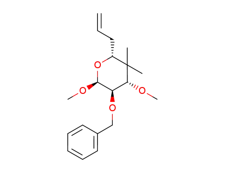 (2R,4S,5R,6S)-2-Allyl-5-benzyloxy-4,6-dimethoxy-3,3-dimethyl-tetrahydro-pyran