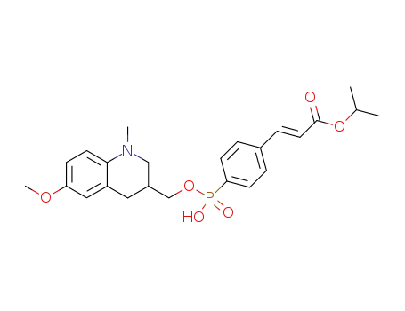 (E)-3-{4-[Hydroxy-(6-methoxy-1-methyl-1,2,3,4-tetrahydro-quinolin-3-ylmethoxy)-phosphoryl]-phenyl}-acrylic acid isopropyl ester