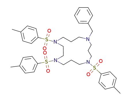 8-benzyl-1,4,12-tritosyl-1,4,8,12-tetraazacyclopentadecane