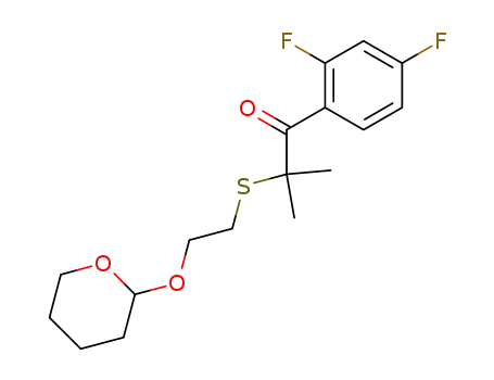 1-(2,4-Difluoro-phenyl)-2-methyl-2-[2-(tetrahydro-pyran-2-yloxy)-ethylsulfanyl]-propan-1-one