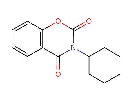 Molecular Structure of 3417-55-8 (3-cyclohexyl-benzo[<i>e</i>][1,3]oxazine-2,4-dione)