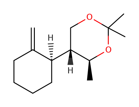 (4R<sup>*</sup>,5S<sup>*</sup>1'S<sup>*</sup>)-(+/-)-2,2,4-Trimethyl-5-(2'-methylenecyclohexan-1'-yl)-1,3-dioxane