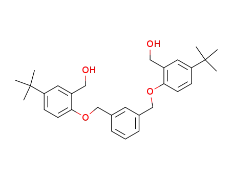 Molecular Structure of 188663-31-2 (Benzenemethanol,
2,2'-[1,3-phenylenebis(methyleneoxy)]bis[5-(1,1-dimethylethyl)-)