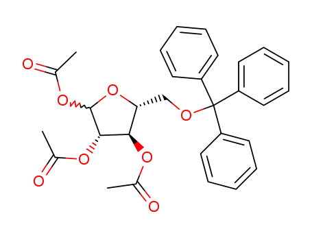 1,2,3-tri-O-acetyl-5-O-triphenylmethyl-D-arabinofuranose