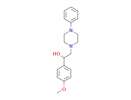Molecular Structure of 97888-69-2 (1-Piperazineethanol, a-(4-methoxyphenyl)-4-phenyl-)