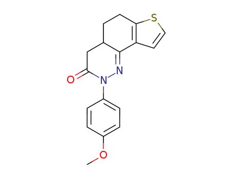 Thieno[2,3-h]cinnolin-3(2H)-one, 4,4a,5,6-tetrahydro-2-(4-methoxyphenyl)-