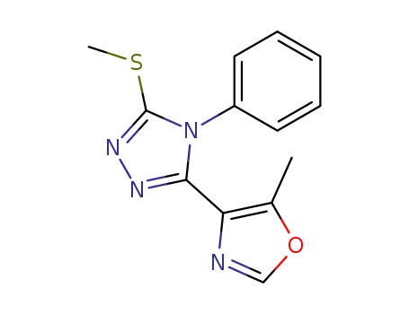 3-(4-methyl-4-oxazoyl)-4-phenyl-5-methylthio-4H-1,2,4-triazole