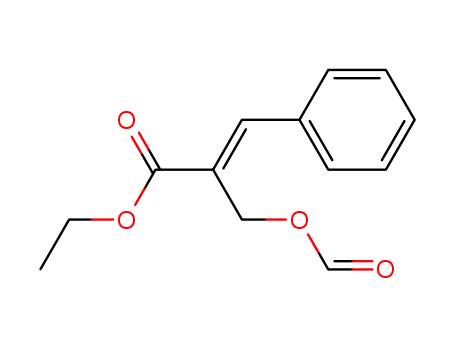 (E)-2-Formyloxymethyl-3-phenyl-acrylic acid ethyl ester