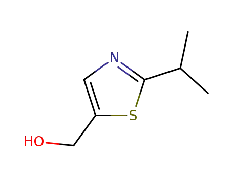 Molecular Structure of 165315-76-4 (5-Thiazolemethanol,2-(1-methylethyl)-(9CI))
