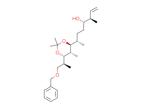 (3R,4S,7S)-7-[(4S,5S,6S)-6-((S)-2-Benzyloxy-1-methyl-ethyl)-2,2,5-trimethyl-[1,3]dioxan-4-yl]-3-methyl-oct-1-en-4-ol