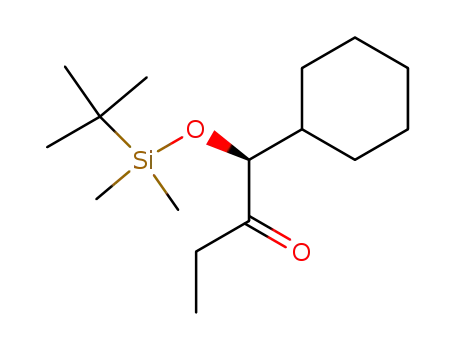 Molecular Structure of 80615-74-3 (2-Butanone, 1-cyclohexyl-1-[[(1,1-dimethylethyl)dimethylsilyl]oxy]-, (S)-)
