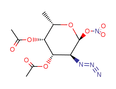 3,4-di-O-acetyl-2-azido-2,6-dideoxy-α-L-galactopyranosyl nitrate