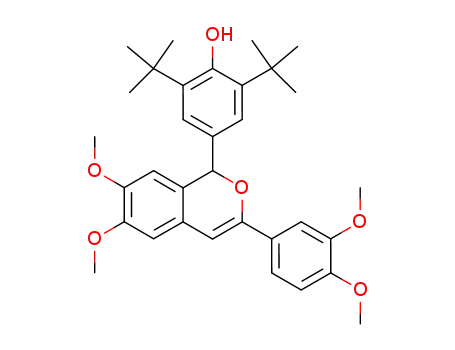 1-(3,5-di-tert-butyl-4-hydroxyphenyl)-3-(3,4-dimethoxyphenyl)-6,7-dimethoxyisochromene