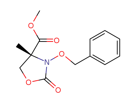 4-Oxazolidinecarboxylic acid, 4-methyl-2-oxo-3-(phenylmethoxy)-,
methyl ester, (4R)-