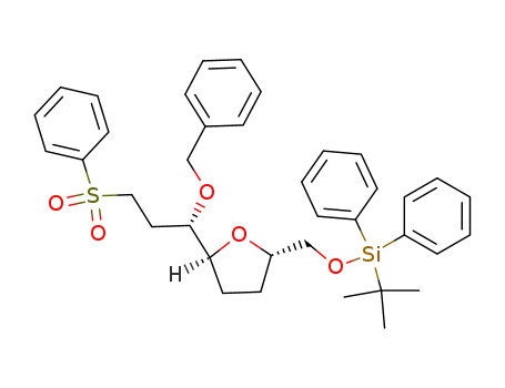 (3S,2'S,5'S)-3-(Benzyloxy)-3-<5'-<(tert-butyldiphenylsiloxy)methyl>tetrahydrofuran-2'-yl>propyl phenyl sulfone