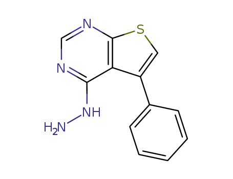 Molecular Structure of 113246-86-9 (4-HYDRAZINO-5-PHENYLTHIENO[2,3-D]PYRIMIDINE)