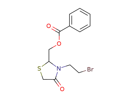 Benzoic acid 3-(2-bromo-ethyl)-4-oxo-thiazolidin-2-ylmethyl ester
