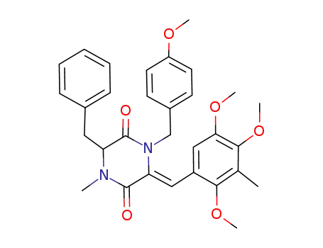 2,5-Piperazinedione,
1-[(4-methoxyphenyl)methyl]-4-methyl-3-(phenylmethyl)-6-[(2,4,5-trimeth
oxy-3-methylphenyl)methylene]-, (Z)-