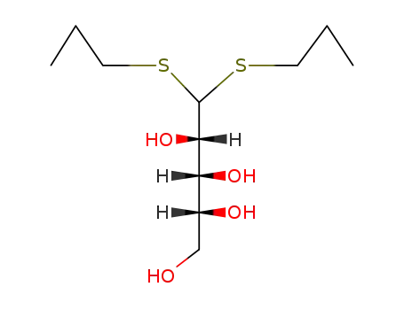 Molecular Structure of 3767-33-7 (D-Arabinose dipropyl dithioacetal)