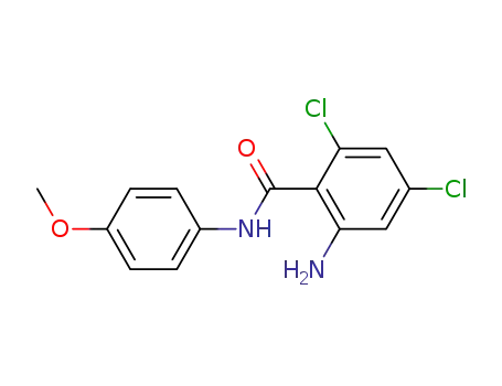 2-amino-4,6-dichloro-N-(4-methoxy-phenyl)-benzamide