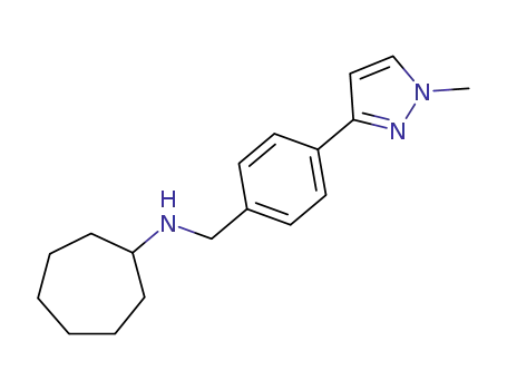 Cycloheptyl-[4-(1-methyl-1H-pyrazol-3-yl)-benzyl]-amine