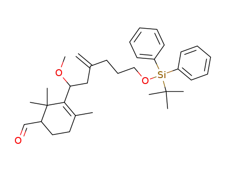 3-[6-(tert-Butyl-diphenyl-silanyloxy)-1-methoxy-3-methylene-hexyl]-2,2,4-trimethyl-cyclohex-3-enecarbaldehyde