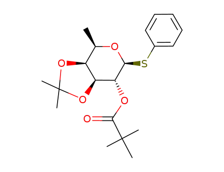 phenyl 6-deoxy-3,4-O-isopropylidene-2-O-pivaloyl-1-thio-β-D-galactopyranoside