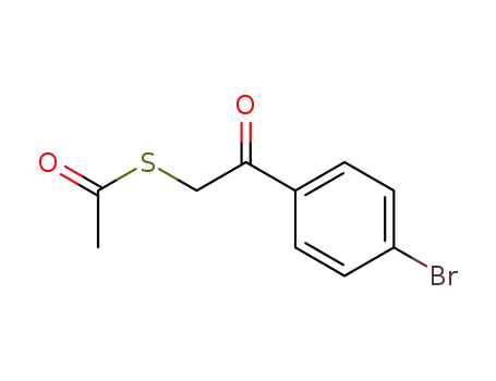 Molecular Structure of 89664-76-6 (Ethanethioic acid, S-[2-(4-bromophenyl)-2-oxoethyl] ester)