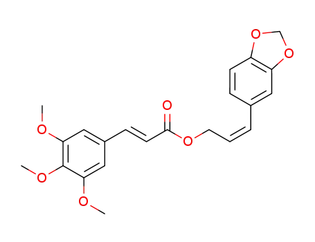(Z)-3,4-methylenedioxycinnamyl (E)-3-(3,4,5-trimethoxyphenyl)acrylate