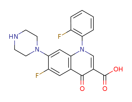 3-QUINOLINECARBOXYLIC ACID,6-FLUORO-1-(2-FLUOROPHENYL)-1,4-DIHYDRO-4-OXO-7-(PIPERAZIN-1-YL)-