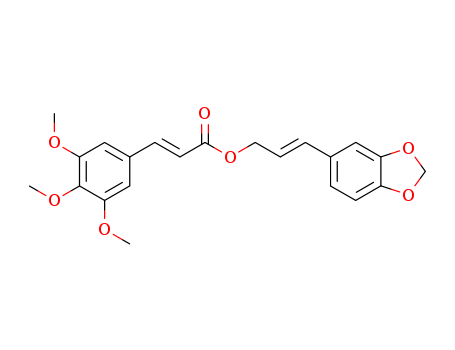 2-Propenoic acid,3-(3,4,5-trimethoxyphenyl)-, 3-(1,3-benzodioxol-5-yl)-2-propenyl ester, (E,E)-(9CI)